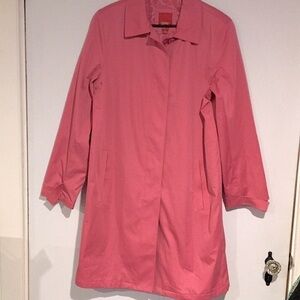 Esprit Pink mid length Trench Coat Size M
